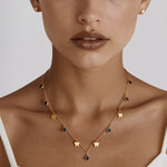 Stainless Steel Butterfly Pendant Necklace Earring For Women Girl Canadan New Trend Clavicle Chain Jewelry Set Gift For Party