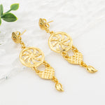 Bohemian Tassel Earrings Jewelry for Women Gold Color Italian Lady Design Drop Earrings Dubai Large Jewellry Aesthetic Gifts