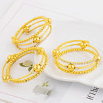1Pc/3Pcs Adjustable Inlaid Zircon Gold Plated Bracelet, Classic and Simple Style, Suitable for Women's Daily Wear Party Banquet