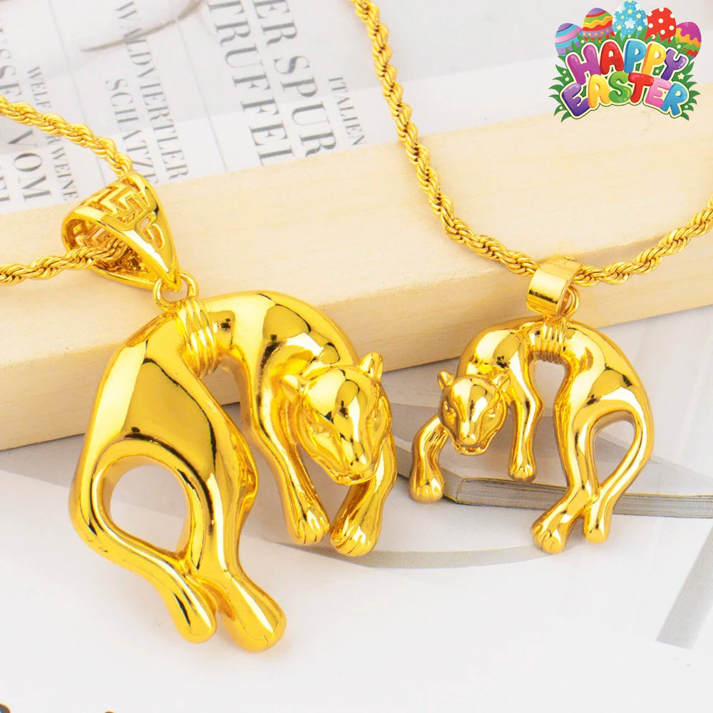 Fashion Stainless Steel Pendants For Women Dubai Luxury Jewelry Nigeria Gold Color Pendants Necklace Gift For Easter Party