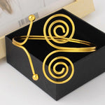 Nigeria Women's Fashion Armlet Popular Geometric Upper Arm Bangle Gift For Party Dress up Accessories Easter Wedding