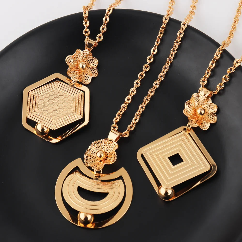 Fashion Gold Color Stainless Steel Necklace Lucky gourd Pendant for Women Waterproof Choker Jewelry Trendy Gifts