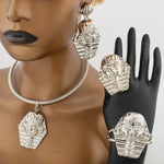 Gold Color Large Jewelry Set for Women Human Design Earrings Necklace Dubai African Bracelet Ring Weddding Bridal Christmas Gift