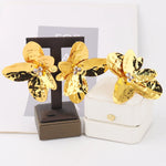 Dubai Women's Fashion Jewelry Set Waterproof Flower Earrings And Ring Nigeria Dating Travel Clothing Accessories Easter Gift