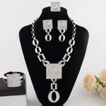 Dubai Gold Color Jewelry Set 24K Gold Plated Jewelry Set For Woman Bridal Nigerian African Indian Party Gift