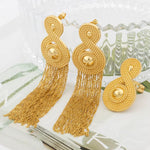Yueming 18K Dubai Gold Color Earrings