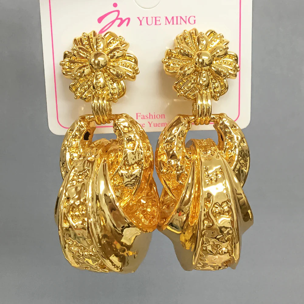 Yueming Brass Fashion Chunky Earrings