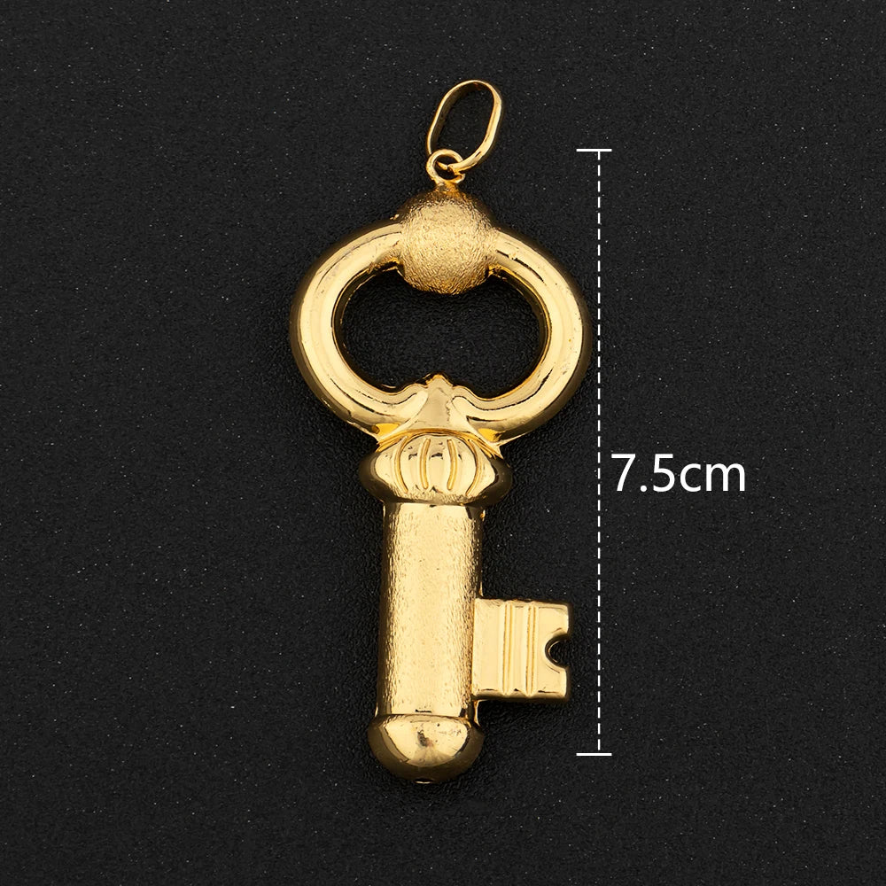 Gold Color Hip Hop Personality Pendant African Map Mermaid Dollar Euro Shape Pendant Party Jewelry Birthday Gifts