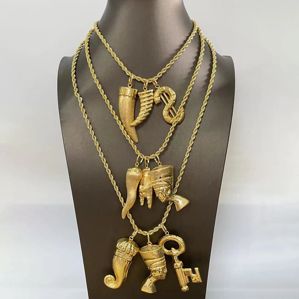 African Gold Color Jewelry Sets For Women Wedding Bridal Women Necklace African Costume Jewelry Set For Women Party Gift