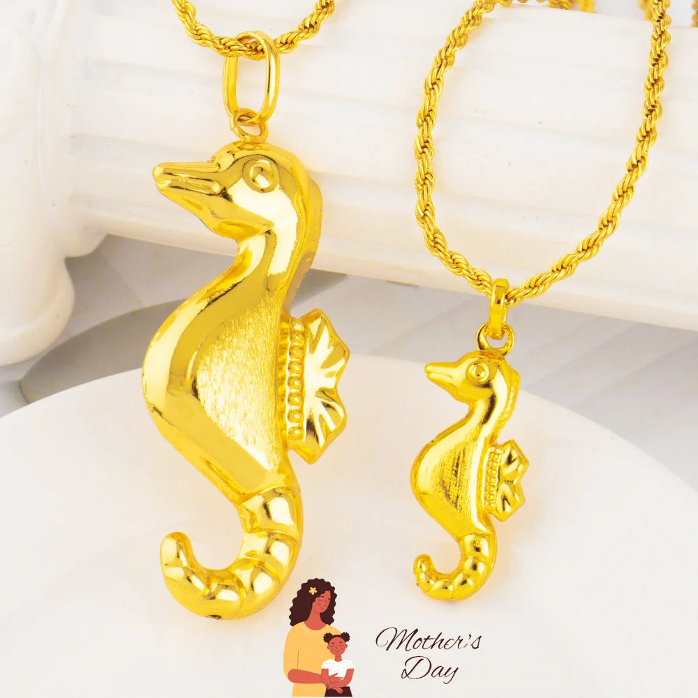 YM Punk Pendant Series of Seahorse Nigeria Women Men Fashion Necklace Pendant DIY Jewelry Gift  for Mother's Day Party Dating
