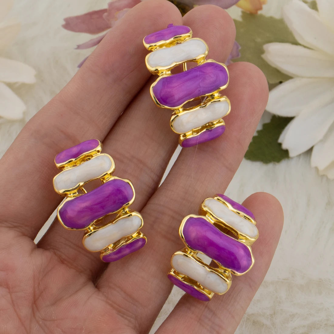 Dubai Metal Bracelet Ring Set For Dopamine Color Gold Color Bangle Adjustable Open Ring Female Fashion Jewelry Gift For Party