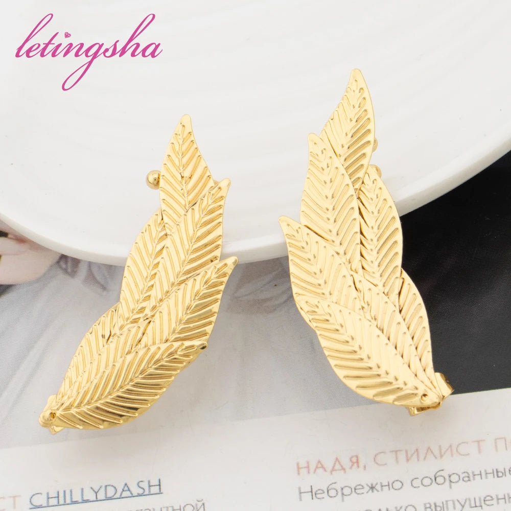 Fashion Metal Gold Color Drop Earrings for Women Exaggerated Geometric Vintage Large Earrings Jewelry Party Gifts