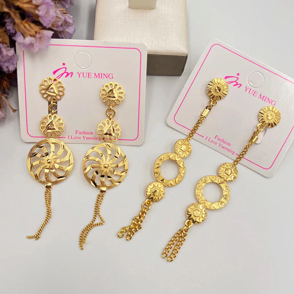 Yueming Brass Fashion Wedding Earrings