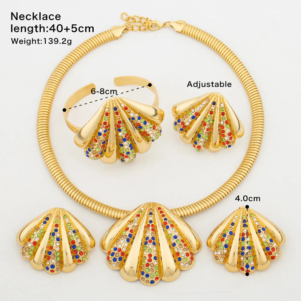 Yueming Crystal Fashion Jewelry Set