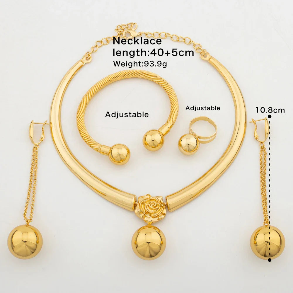 Yueming Copper Gala Jewelry Set