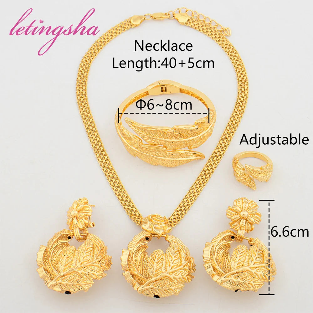 Yueming Luxury Wedding Jewelry Handcrafted Set