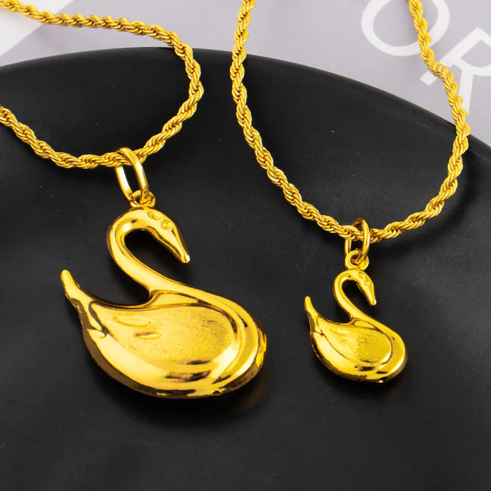 YM Punk Pendant Series of Swan France Women Men Fashion Necklace Pendant DIY Jewelry Making Gift for Mother's Day Party Wedding