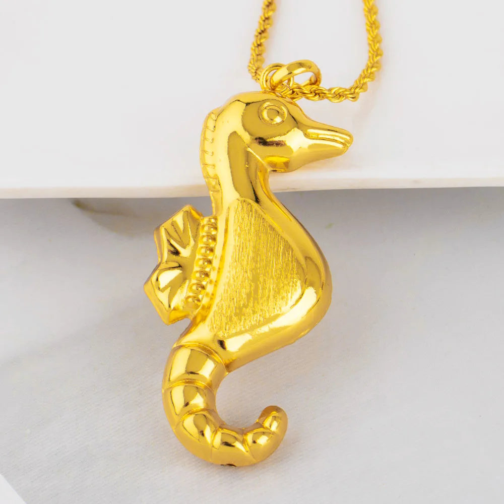 YM Punk Pendant Series of Seahorse Nigeria Women Men Fashion Necklace Pendant DIY Jewelry Gift  for Mother's Day Party Dating