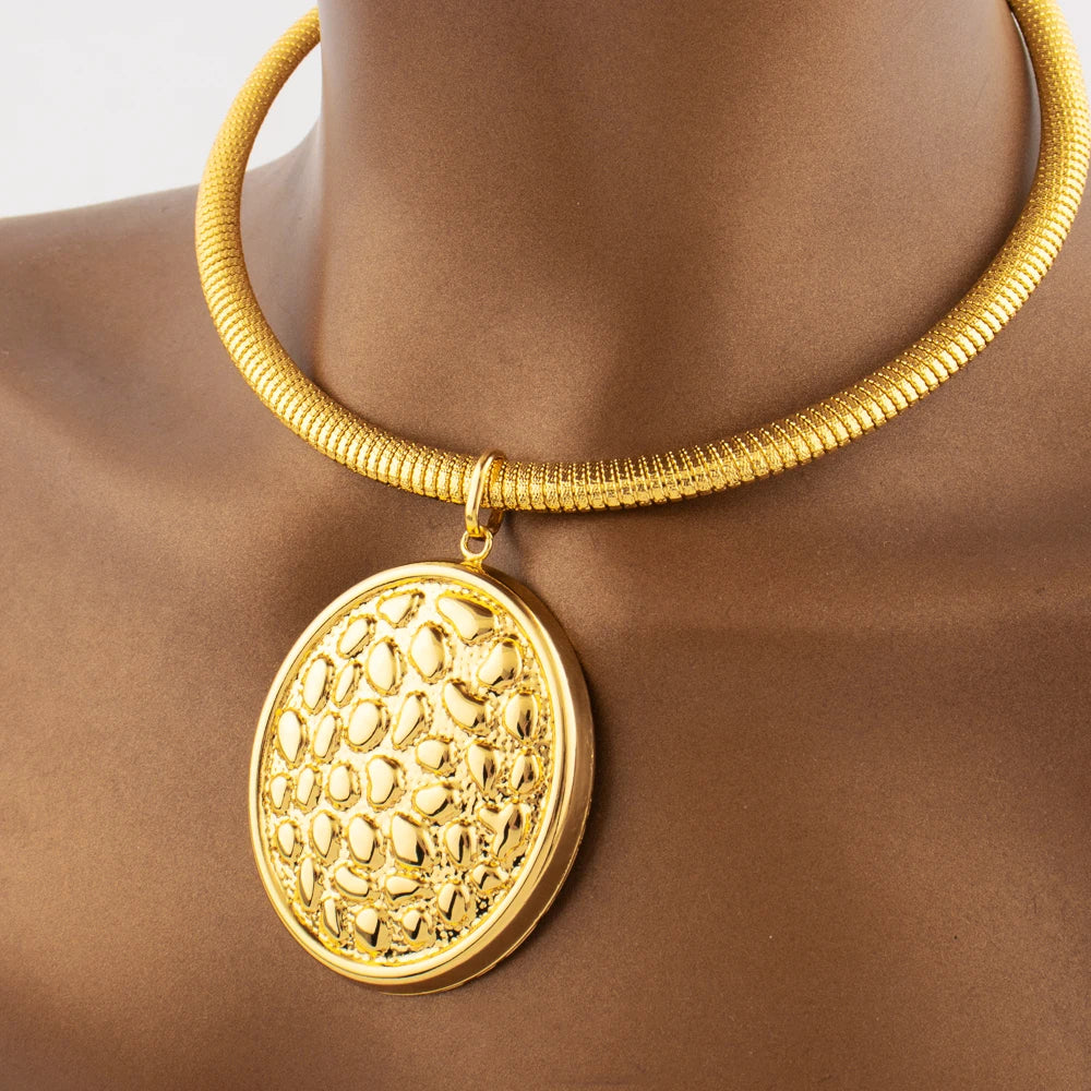 Gold Color Jewelry Sets For Women Necklace Sets For Women Party Wedding bijoux de mode ensembles de bijoux