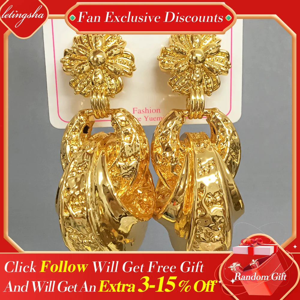 Yueming Brass Fashion Chunky Earrings