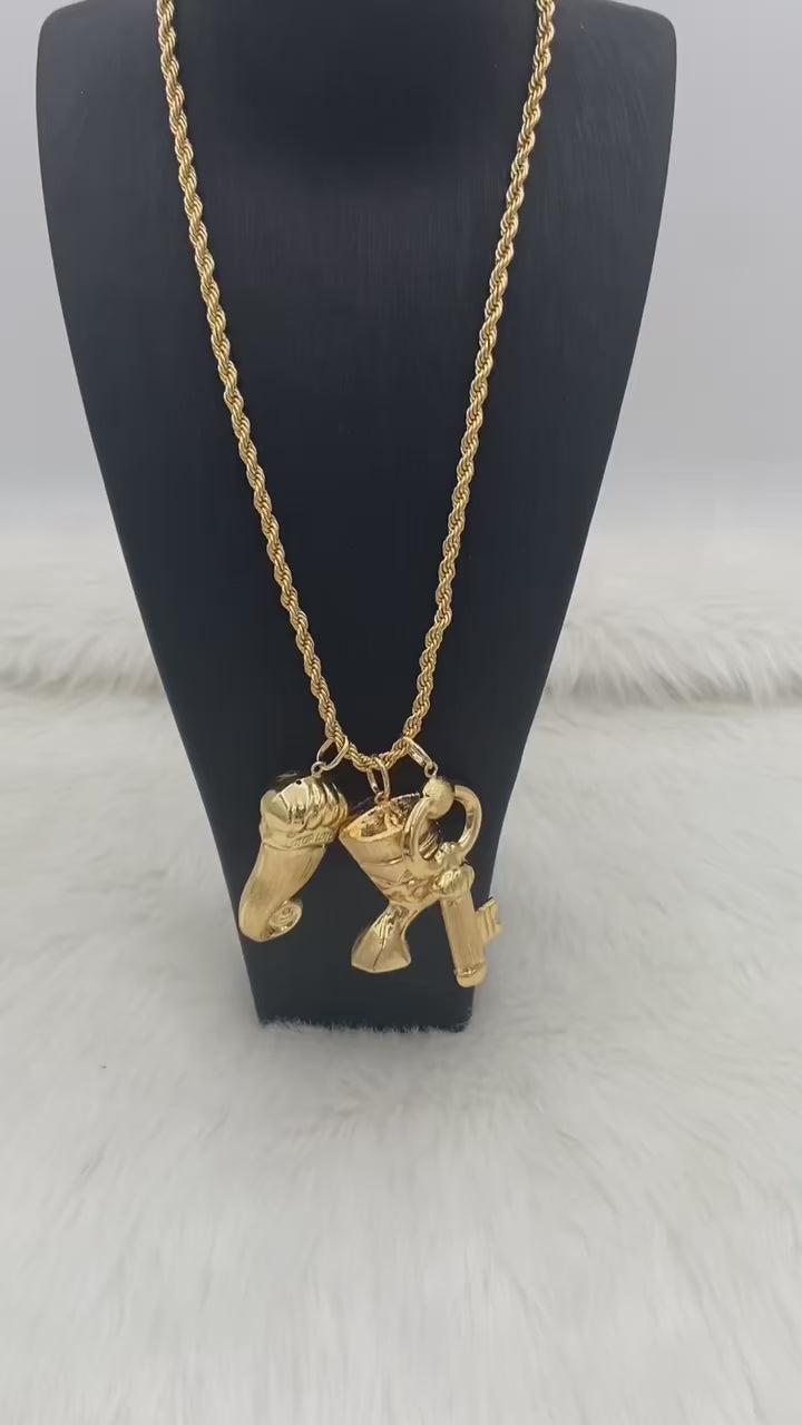 Dubai Gold Color Necklace Boutique Jewelry Set Fashion Jewelry For Men And Women Daily Wear or Children Jewelry Set Gift